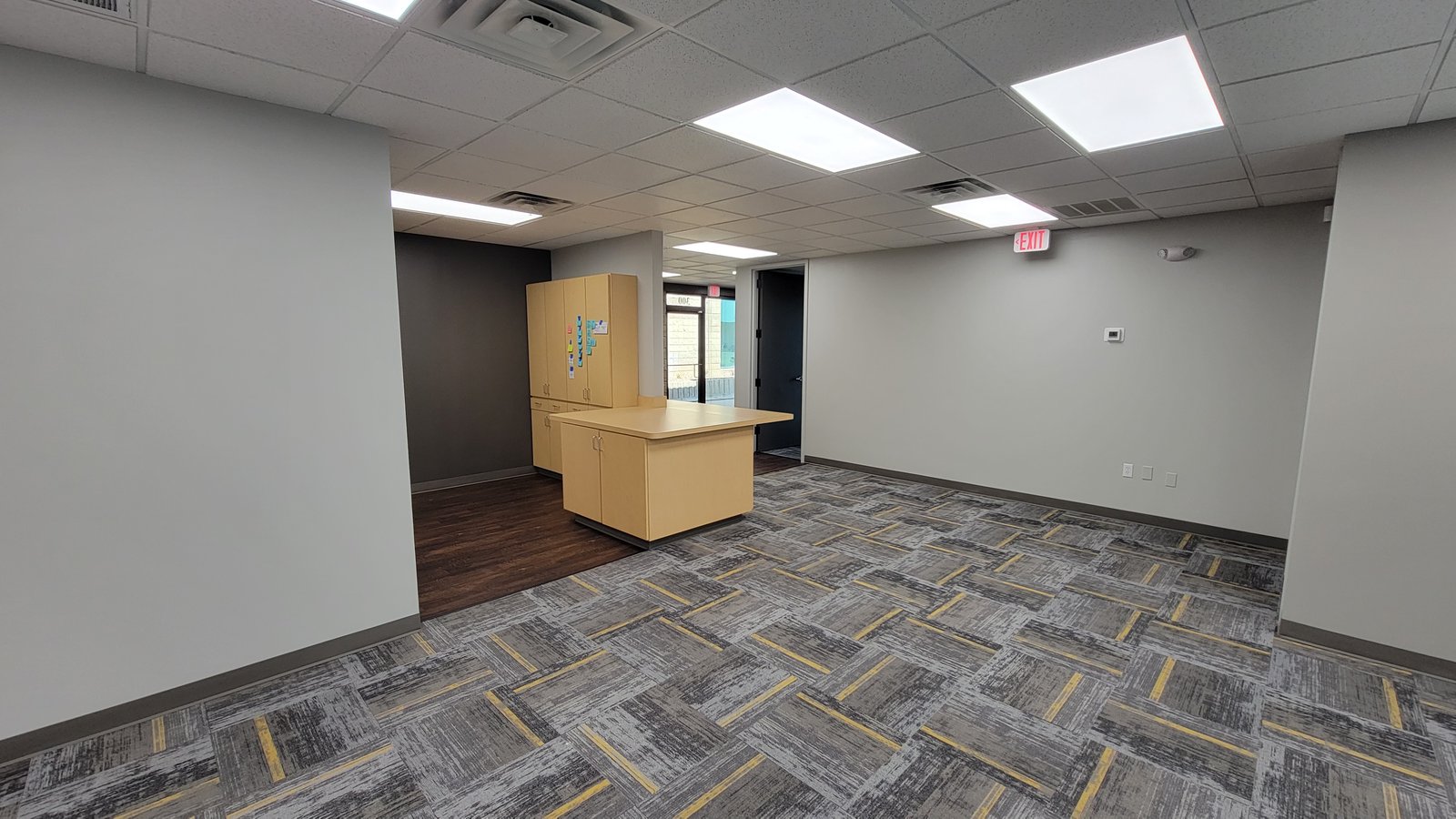Commercial construction interior space
