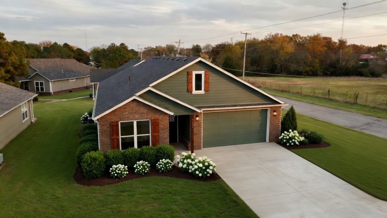 Custom home on a Green Country lot near Claremore Oklahoma
